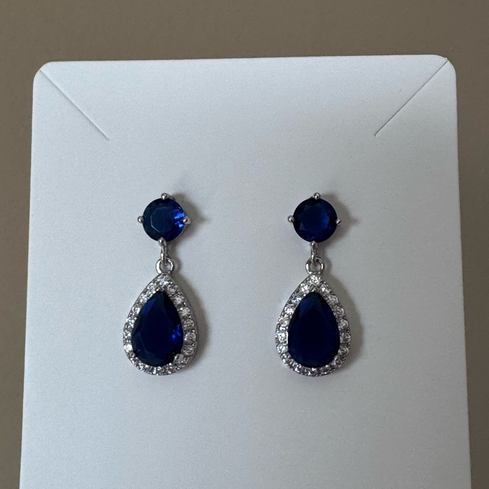 Luxury Water Drop Dangle Earrings Women - Picture 4 of 4